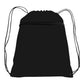 Large Polyester Drawstring Backpack (14'' W X 19'' H) 210D-Backpack-Brand Your Tote-Black-Brand Your Tote