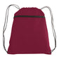 Large Polyester Drawstring Backpack (14'' W X 19'' H) 210D-Backpack-Brand Your Tote-Burgundy-Brand Your Tote
