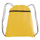 Large Polyester Drawstring Backpack (14'' W X 19'' H) 210D-Backpack-Brand Your Tote-Yellow-Brand Your Tote