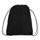 Large Polyester Economical Sports Bag (14'' W X 18'' H) 210D-Bag-Brand Your Tote-Black-Brand Your Tote