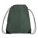 Large Polyester Economical Sports Bag (14'' W X 18'' H) 210D-Bag-Brand Your Tote-Hunter Green-Brand Your Tote