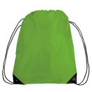 Large Polyester Economical Sports Bag (14'' W X 18'' H) 210D-Bag-Brand Your Tote-Lime Green-Brand Your Tote