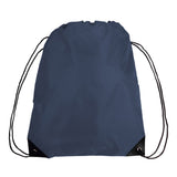 Large Polyester Economical Sports Bag (14'' W X 18'' H) 210D-Bag-Brand Your Tote-Navy Blue-Brand Your Tote