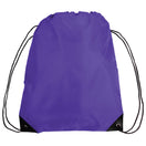 Large Polyester Economical Sports Bag (14'' W X 18'' H) 210D-Bag-Brand Your Tote-Purple-Brand Your Tote