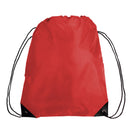 Large Polyester Economical Sports Bag (14'' W X 18'' H) 210D-Bag-Brand Your Tote-Red-Brand Your Tote