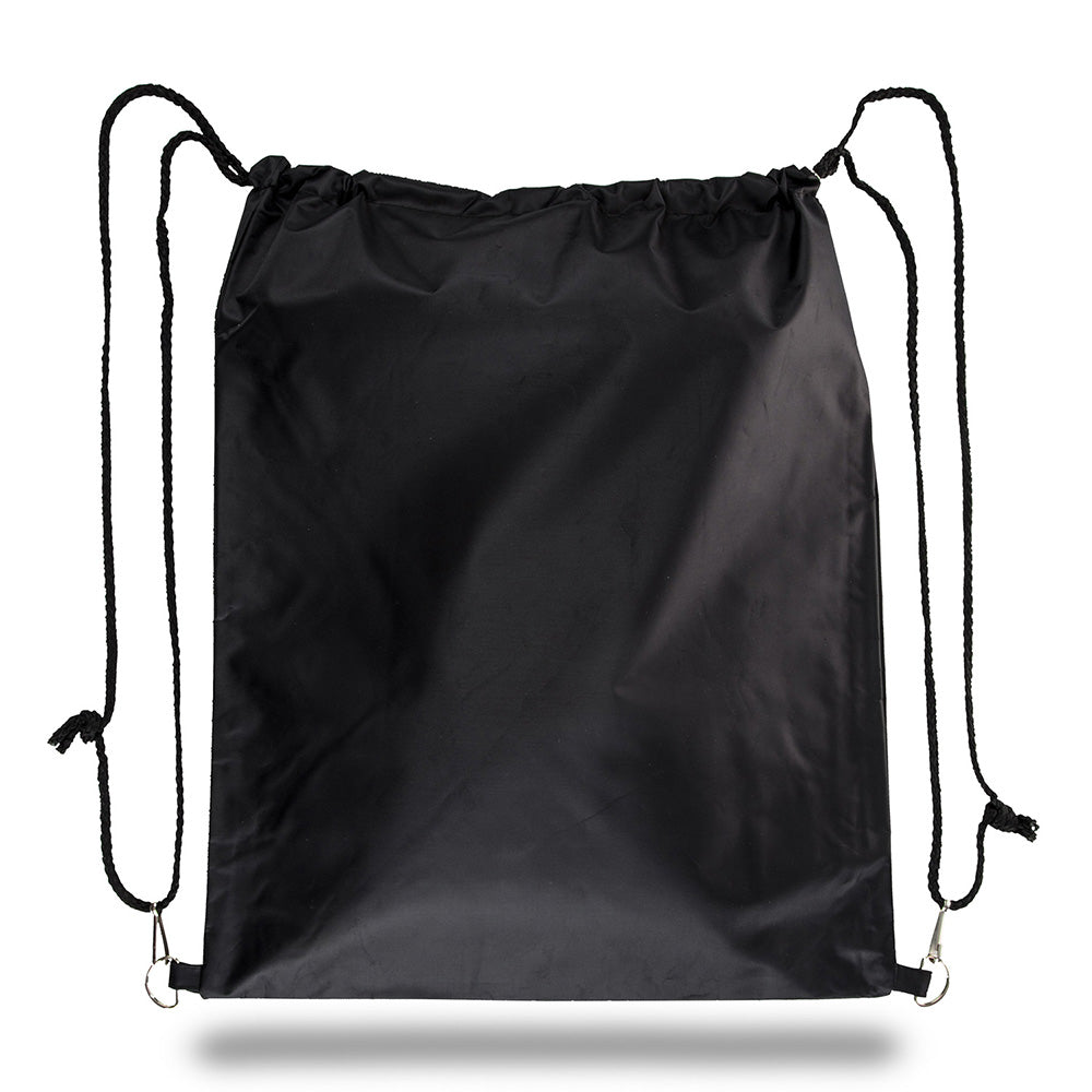 Large Polyester Heavyweight Backpack (15'' W X 18'' H) 230D-Backpack-Brand Your Tote-Black-Brand Your Tote