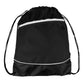 Large Polyester Modern Affordable Contrasting Sports Bag (14'' W X 17.75'' H) 210D-Bag-Brand Your Tote-Black-Black-Brand Your Tote