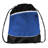 Large Polyester Modern Affordable Contrasting Sports Bag (14'' W X 17.75'' H) 210D-Bag-Brand Your Tote-Royal Blue-Black-Brand Your Tote