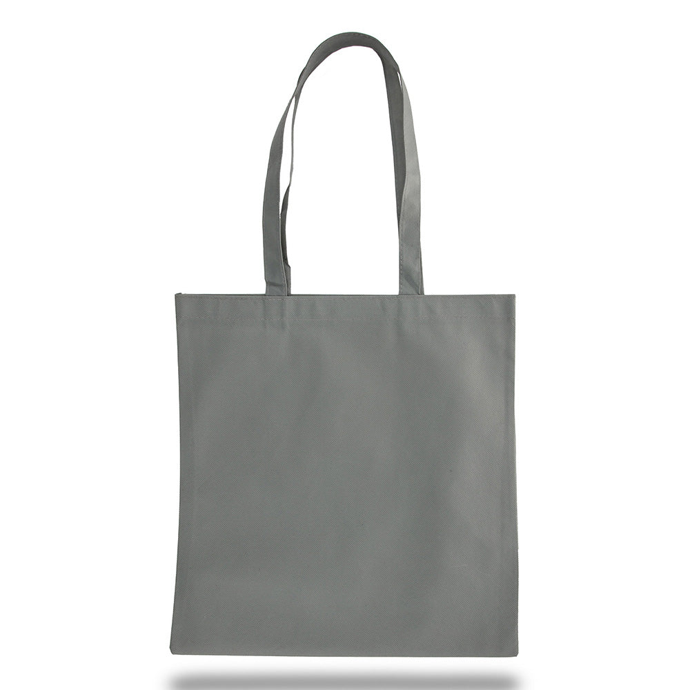Large Polypropylene Convention Bag (15'' W X 16'' H) 80 Gsm-Bag-Brand Your Tote-Grey-Brand Your Tote