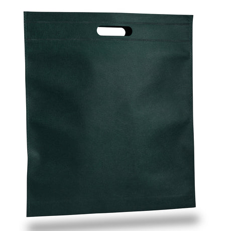 Large Polypropylene Convention Tote Bag (15'' W X 16'' H) 80 Gsm-Tote Bag-Brand Your Tote-Hunter Green-Brand Your Tote