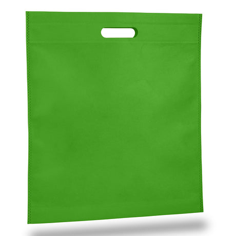 Large Polypropylene Convention Tote Bag (15'' W X 16'' H) 80 Gsm-Tote Bag-Brand Your Tote-Lime Green-Brand Your Tote