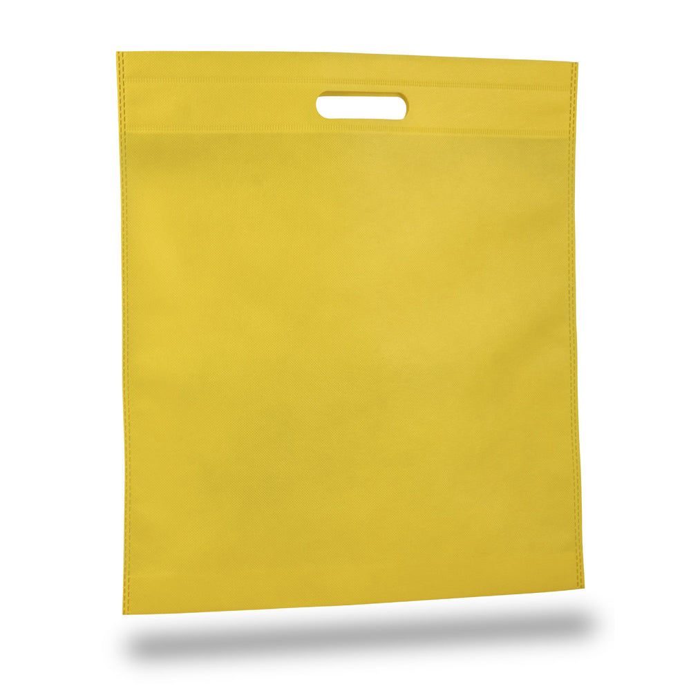 Large Polypropylene Convention Tote Bag (15'' W X 16'' H) 80 Gsm-Tote Bag-Brand Your Tote-Yellow-Brand Your Tote