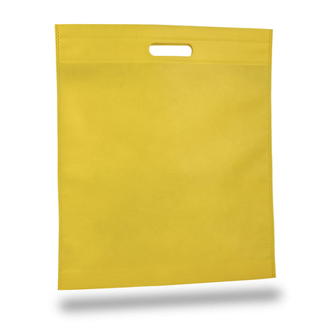 Large Polypropylene Convention Tote Bag (15'' W X 16'' H) 80 Gsm-Tote Bag-Brand Your Tote-Yellow-Brand Your Tote