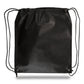 Large Polypropylene Drawstring Backpack (16'' W X 18'' H) 80 Gsm-Backpack-Brand Your Tote-Black-Brand Your Tote