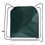 Large Polypropylene Drawstring Backpack (16'' W X 18'' H) 80 Gsm-Backpack-Brand Your Tote-Hunter Green-Brand Your Tote