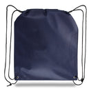 Large Polypropylene Drawstring Backpack (16'' W X 18'' H) 80 Gsm-Backpack-Brand Your Tote-Navy Blue-Brand Your Tote