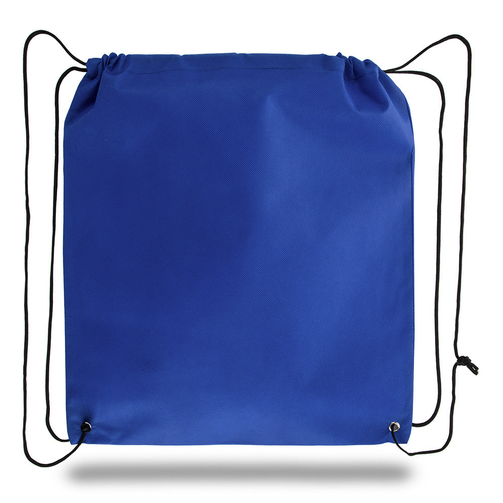 Large Polypropylene Drawstring Backpack (16'' W X 18'' H) 80 Gsm-Backpack-Brand Your Tote-Royal Blue-Brand Your Tote