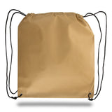 Large Polypropylene Drawstring Backpack (16'' W X 18'' H) 80 Gsm-Backpack-Brand Your Tote-Tan-Brand Your Tote