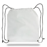 Large Polypropylene Drawstring Backpack (16'' W X 18'' H) 80 Gsm-Backpack-Brand Your Tote-White-Brand Your Tote