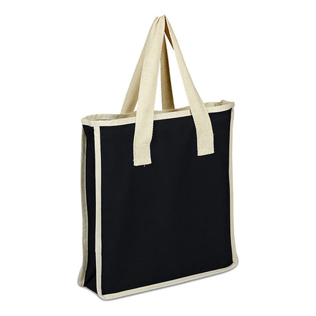 Medium Cotton Canvas Bag (14'' W X 15'' H) 12 Oz-Bag-Brand Your Tote-Black-Natural-Brand Your Tote