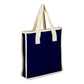 Medium Cotton Canvas Bag (14'' W X 15'' H) 12 Oz-Bag-Brand Your Tote-Navy Blue-Natural-Brand Your Tote
