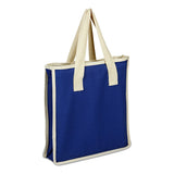 Medium Cotton Canvas Bag (14'' W X 15'' H) 12 Oz-Bag-Brand Your Tote-Royal Blue-Natural-Brand Your Tote