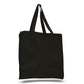 Medium Cotton Canvas Book Tote Bag (14'' W X 15'' H) 12 Oz-Tote Bag-Brand Your Tote-Black-Brand Your Tote