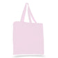 Medium Cotton Canvas Book Tote Bag (14'' W X 15'' H) 12 Oz-Tote Bag-Brand Your Tote-Light Pink-Brand Your Tote