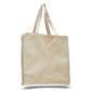 Medium Cotton Canvas Book Tote Bag (14'' W X 15'' H) 12 Oz-Tote Bag-Brand Your Tote-Natural-Brand Your Tote