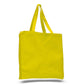 Medium Cotton Canvas Book Tote Bag (14'' W X 15'' H) 12 Oz-Tote Bag-Brand Your Tote-Yellow-Brand Your Tote
