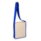 Medium Cotton Canvas Canvas Sling Bag (12'' W X 15'' H) 12 Oz-Bag-Brand Your Tote-Natural-Royal Blue-Brand Your Tote