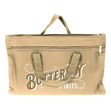 Medium Cotton Canvas Document Document Bag (15.5'' W X 10'' H) 12 Oz-Bag-Brand Your Tote-Natural-Brand Your Tote