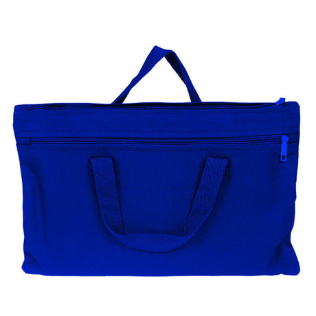Medium Cotton Canvas Document Document Bag (15.5'' W X 10'' H) 12 Oz-Bag-Brand Your Tote-Royal Blue-Brand Your Tote