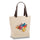 Medium Cotton Canvas Faux Leather Handle Tote Bag (16'' W X 13'' H) 12 Oz-Tote Bag-Brand Your Tote-Natural-Brown-Brand Your Tote