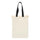 Medium Cotton Canvas Grocery Bag (10'' W X 14'' H) 7 Oz-Bag-Brand Your Tote-Natural-Black-Brand Your Tote