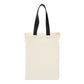 Medium Cotton Canvas Grocery Bag (10'' W X 14'' H) 7 Oz-Bag-Brand Your Tote-Natural-Black-Brand Your Tote