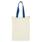 Medium Cotton Canvas Grocery Bag (10'' W X 14'' H) 7 Oz-Bag-Brand Your Tote-Natural-Royal Blue-Brand Your Tote