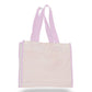 Medium Cotton Canvas Gusset Tote Bag (14'' W X 12'' H) 12 Oz-Tote Bag-Brand Your Tote-Natural-Light Pink-Brand Your Tote