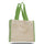 Medium Cotton Canvas Gusset Tote Bag (14'' W X 12'' H) 12 Oz-Tote Bag-Brand Your Tote-Natural-Lime Green-Brand Your Tote