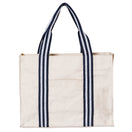 Medium Cotton Canvas Harbor Classic Tote Bag (16.14'' W X 11.8'' H) 14 Oz-Tote Bag-Brand Your Tote-Navy Blue-Brand Your Tote