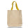 Medium Cotton Canvas Promo Tote Bag (15'' W X 15'' H) 12 Oz-Tote Bag-Brand Your Tote-Natural-Yellow-Brand Your Tote