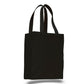 Medium Cotton Canvas Shopping Tote Bag (10.5'' W X 14'' H) 12 Oz-Tote Bag-Brand Your Tote-Black-Brand Your Tote