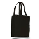 Medium Cotton Canvas Shopping Tote Bag (10.5'' W X 14'' H) 12 Oz-Tote Bag-Brand Your Tote-Black-Brand Your Tote