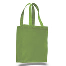Medium Cotton Canvas Shopping Tote Bag (10.5'' W X 14'' H) 12 Oz-Tote Bag-Brand Your Tote-Lime Green-Brand Your Tote