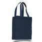 Medium Cotton Canvas Shopping Tote Bag (10.5'' W X 14'' H) 12 Oz-Tote Bag-Brand Your Tote-Navy Blue-Brand Your Tote
