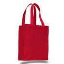 Medium Cotton Canvas Shopping Tote Bag (10.5'' W X 14'' H) 12 Oz-Tote Bag-Brand Your Tote-Red-Brand Your Tote