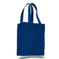 Medium Cotton Canvas Shopping Tote Bag (10.5'' W X 14'' H) 12 Oz-Tote Bag-Brand Your Tote-Royal Blue-Brand Your Tote