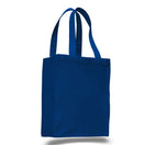Medium Cotton Canvas Shopping Tote Bag (10.5'' W X 14'' H) 12 Oz-Tote Bag-Brand Your Tote-Royal Blue-Brand Your Tote