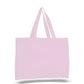 Medium Cotton Canvas Tote And Go Bag Tote Bag (15'' W X 12'' H) 12 Oz-Tote Bag-Brand Your Tote-Light Pink-Brand Your Tote