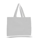 Medium Cotton Canvas Tote And Go Bag Tote Bag (15'' W X 12'' H) 12 Oz-Tote Bag-Brand Your Tote-White-Brand Your Tote